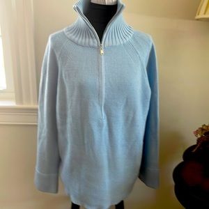 Pullover Sweater Half Zip / Turtle Neck Size XL